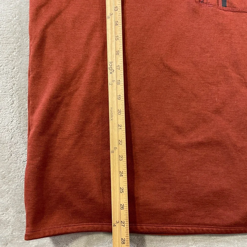 The North Face Canyonlands 1/4 Zip Pullover Mens XL Rust Orange School Fall
